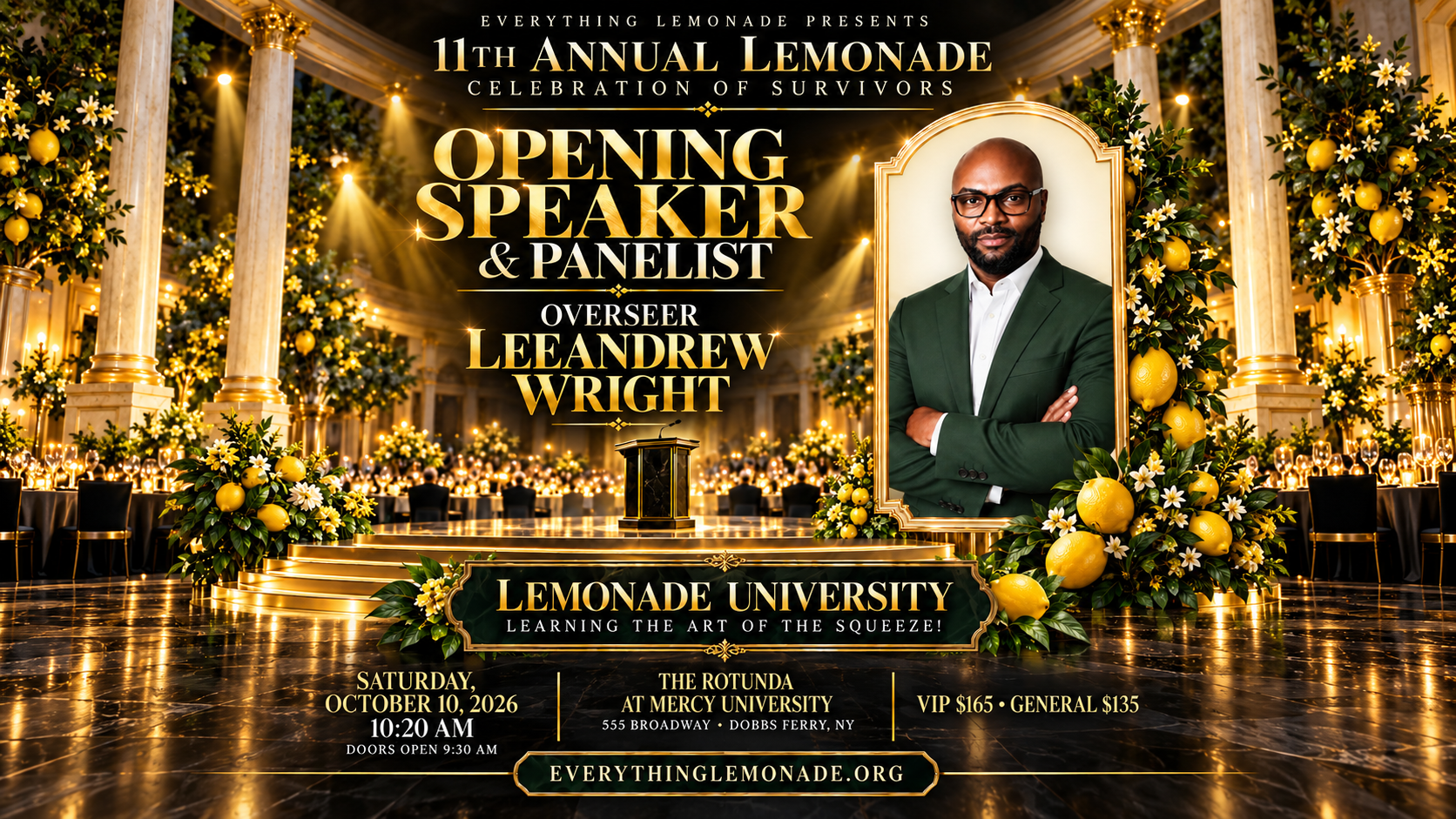 Overseer Leeandrew Wright — Opening Speaker and Panelist