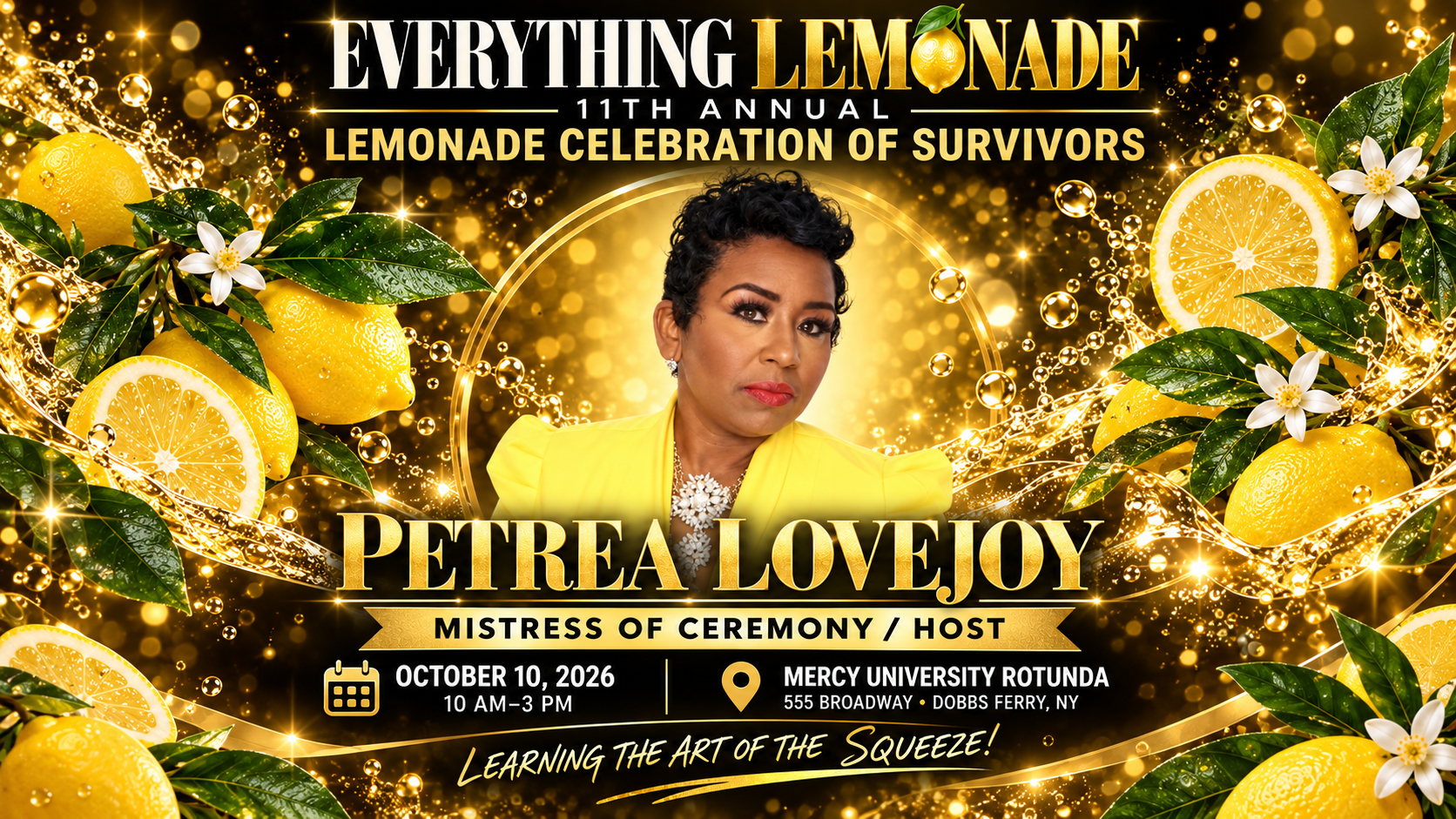 Petrea Lovejoy — Mistress of Ceremony and Host